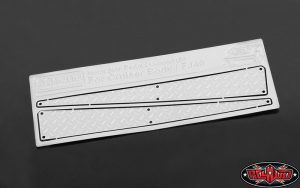 Metal Side Diamond (B) Plates for RC4WD Cruiser Body (Silver)